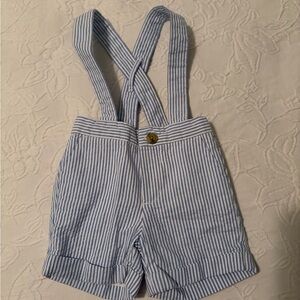 Janie and Jack Blue and White Striped Shorts 0-3M Easter outfit
